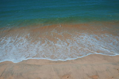 High angle view of beach