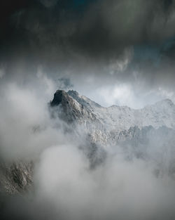 Scenic view of mountain against sky