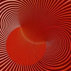 Full frame shot of red spiral pattern