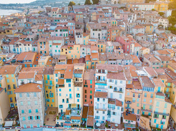 Full frame shot of residential buildings