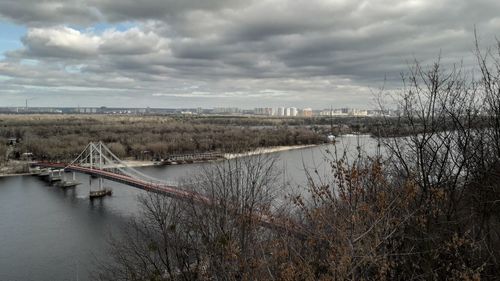 Scenic view of river against sky