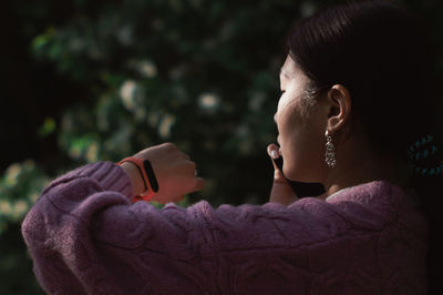 Close-up portrait of a girl