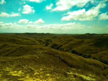 Scenic view of landscape against sky