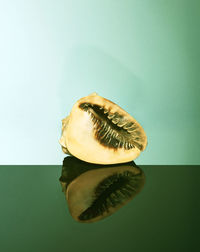 Close-up of fruit against white background