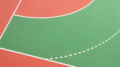 Close-up of sports court