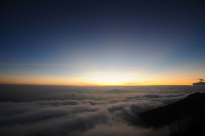 Scenic view of cloudscape during sunset