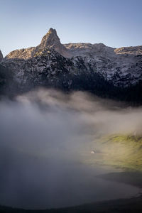 Scenic view of mountain against sky