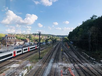 Railway overhead view 