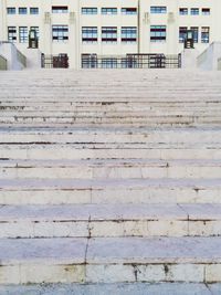 Close-up of steps in city