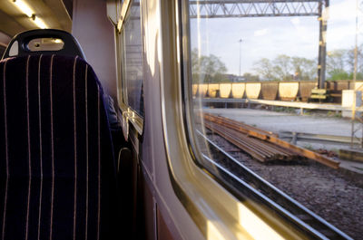 Seat in train