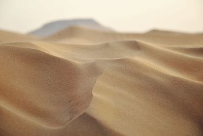 Close-up of sand dunes