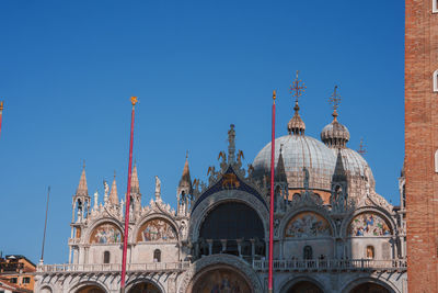 Low angle view of cathedral against clear sky