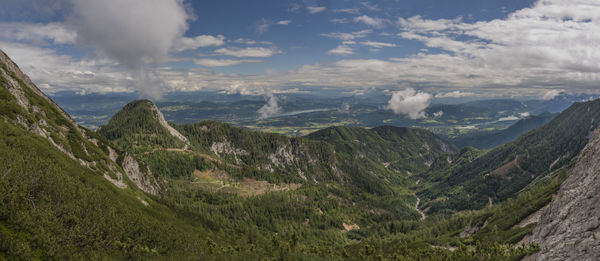 Panoramic view of landscape against sky