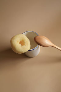 Close-up of apple on table