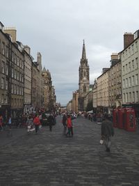 City street with buildings in background