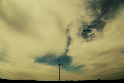 Low angle view of cloudy sky at sunset