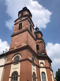 Low angle view of building against sky