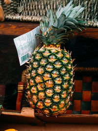 Close-up of fruits on table