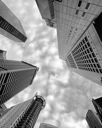 Low angle view of modern buildings