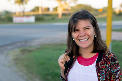 Portrait of a smiling young woman