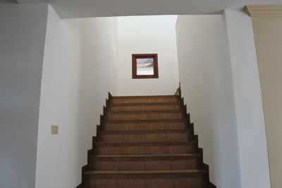 Low angle view of staircase in building