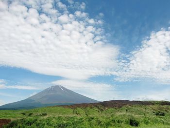 Scenic view of landscape against sky