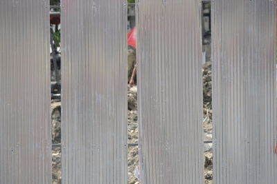 Full frame shot of metallic structure