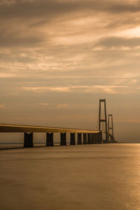 The big belt bridge in sunset