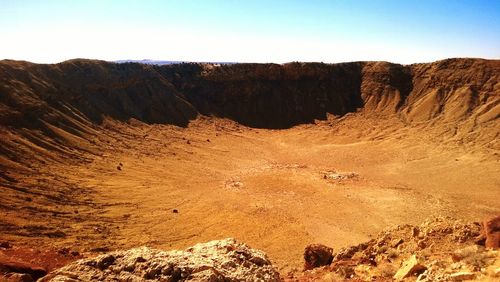 Rock formations in desert