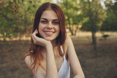 Portrait of young woman