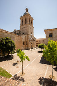 View of historic building against clear sky