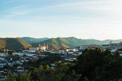 High angle view of cityscape