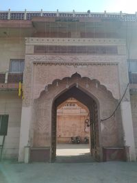 Entrance of historic building
