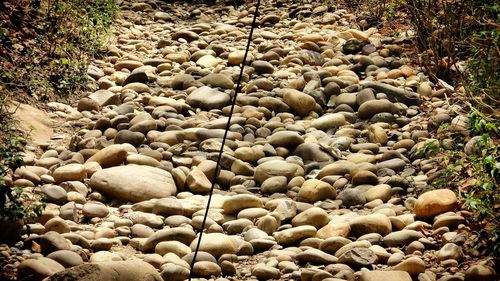 Full frame shot of stones