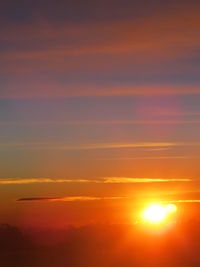 Scenic view of sky during sunset