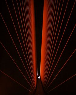 Low angle view of illuminated building