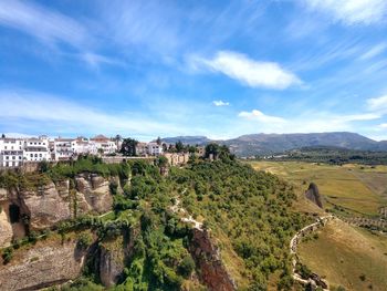 Panoramic view of landscape against sky