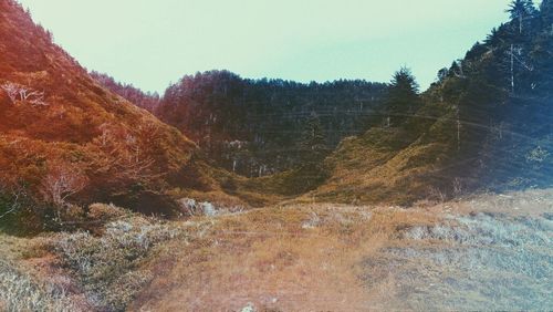 Scenic view of mountains