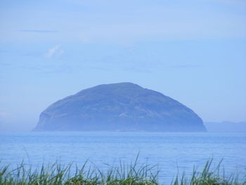 Rock formation in sea