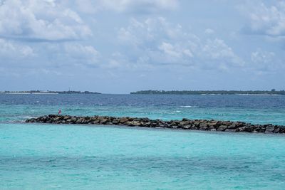 Scenic view of sea against sky