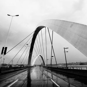 View of suspension bridge