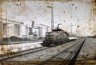 Train on railroad track