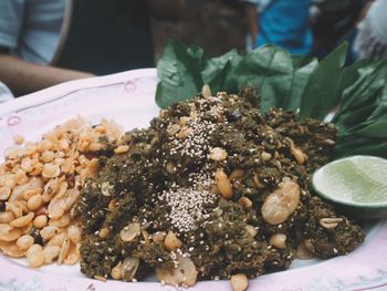 Close-up of food in plate