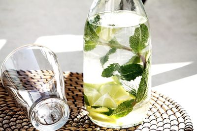 Close-up of drink on table