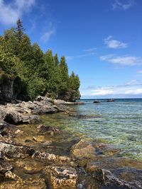 Scenic view of sea against sky