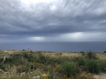 Scenic view of sea against sky