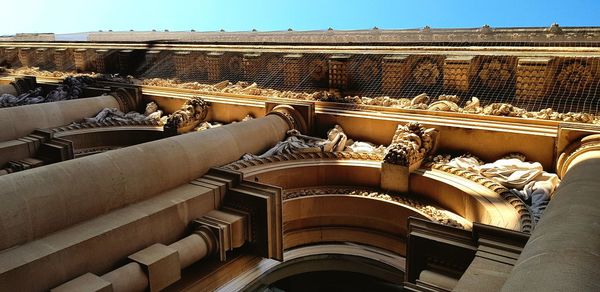 Architectural detail of a temple