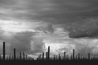 Panoramic view of storm clouds against sky