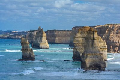 Rock formations at seaside