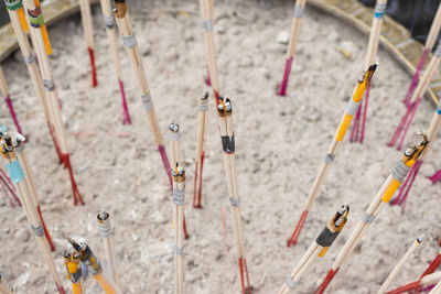 Close-up of incense sticks